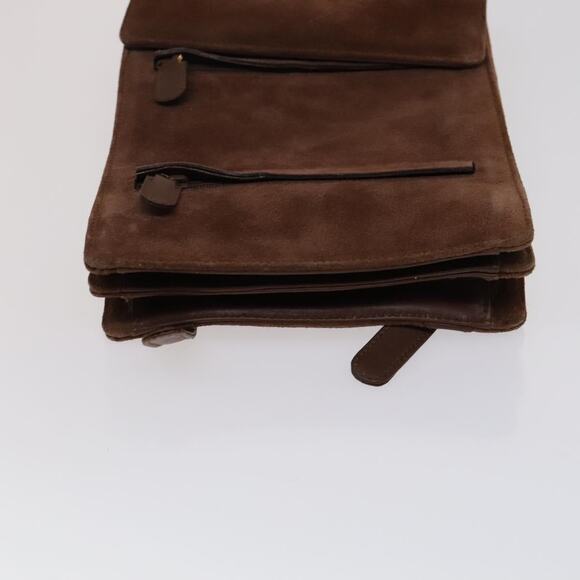 GUCCI Horsebit Backpack Suede Brown Gold - Picture 5 of 16